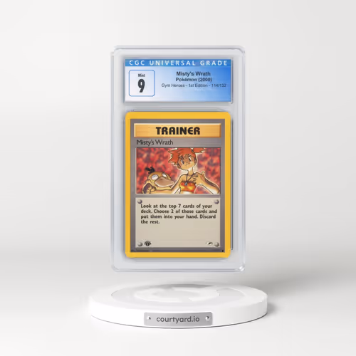 2000 Gym Heroes #114/132 Misty's Wrath - 1st Edition 1st Edition (CGC 9 MINT)