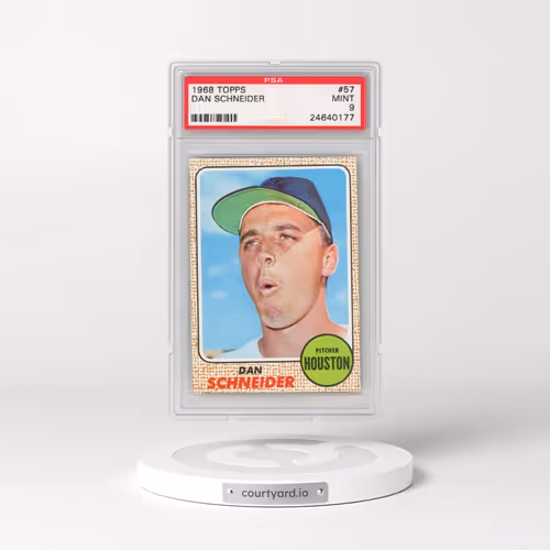 1968 Topps #57 Dan Schneider (PSA 9 MINT)