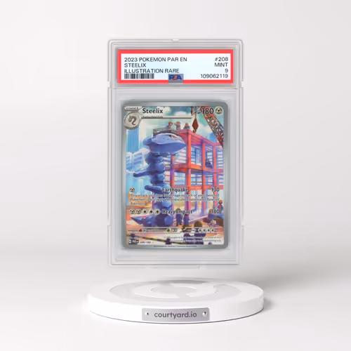 2023 Pokémon Par EN-Paradox Rift #208 Steelix - Illustration Rare (PSA 9 MINT)