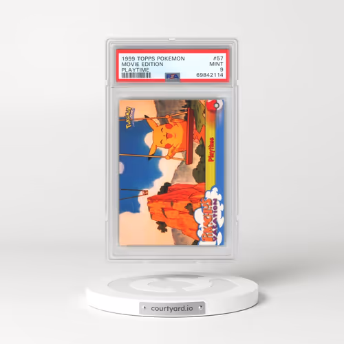 1999 Topps Pokémon the Movie Edt #57 Movie Edition - Playtime (PSA 9 MINT)