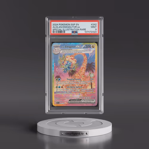2024 Pokémon Ssp EN-Surging Sparks #242 Alolan Exeggutor EX - Holo Special Illustration Rare (PSA 9