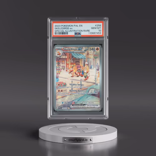 2023 Pokémon Pal EN-Paldea Evolved #258 Skeledirge EX - Holo Special Illustration Rare (PSA 10 GEM M