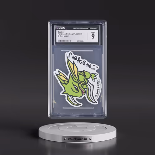 2019 Pokémon Stickers Pt.6 (2019 B-Side Label) - Japanese Scyther (CGC 9 MINT)