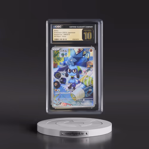 2023 Scarlet ex #086/078 Riolu - Art Rare Holo (CGC 10 PRISTINE)