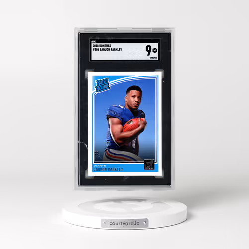 2018 Donruss #306 Saquon Barkley (SGC 9 MINT)