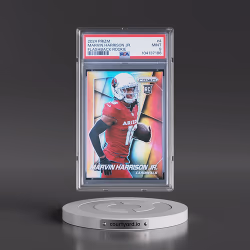 2024 Panini Prizm Prizm Flashback Rookie #4 Marvin Harrison Jr. (PSA 9 MINT)