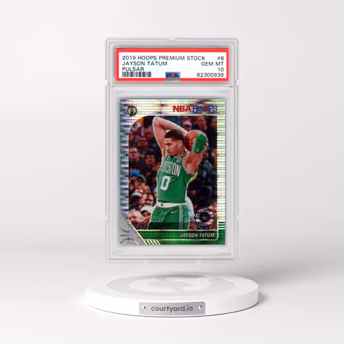 2019 Panini Hoops Premium Stock #6 Jayson Tatum - Pulsar (PSA 10 GEM MINT)