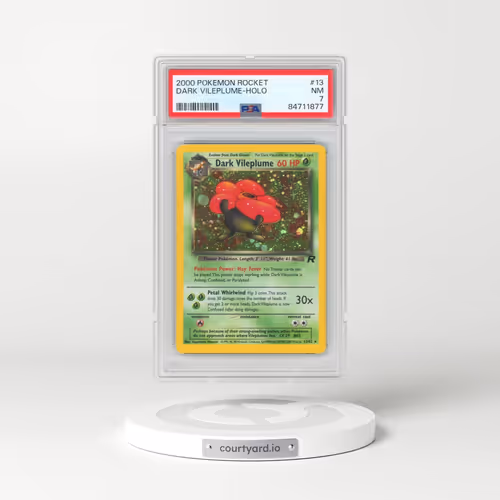 2000 Pokémon Rocket #13 Dark Vileplume - Holo (PSA 7 NM)