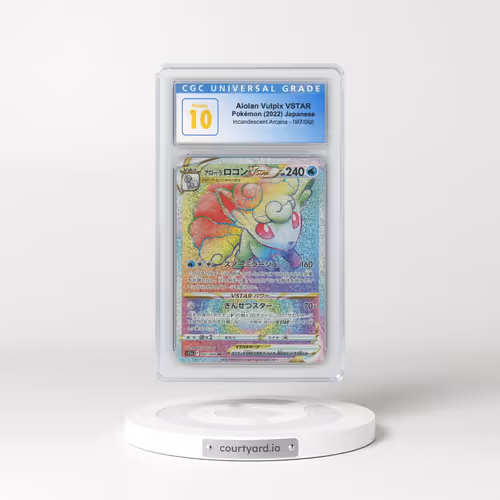 2022 Incandescent Arcana #087/068 Alolan Vulpix VSTAR - Holo Hyper Rare (CGC 10 PRISTINE)