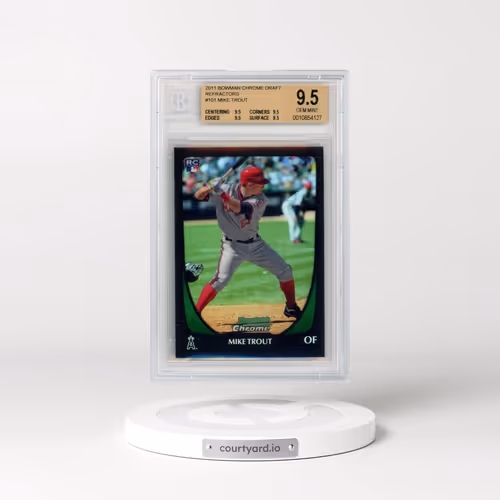 2011 Bowman Chrome Draft #101 Mike Trout - Refractor (BGS 9.5 GEM MINT)