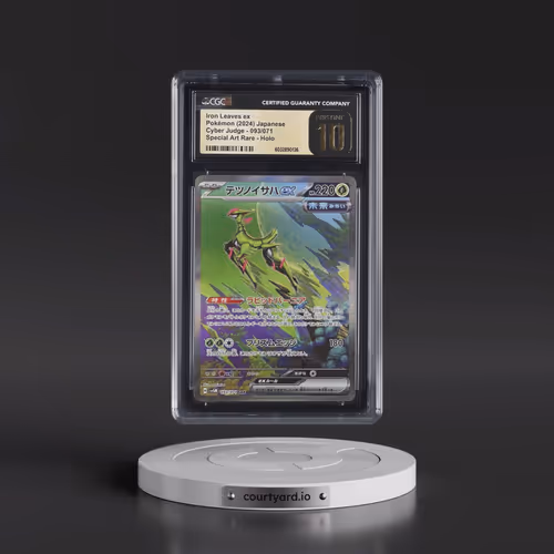 2024 Pokémon Sv5m-Cyber Judge #093 Iron Leaves EX - Holo Special Art Rare (CGC 10 PRISTINE)
