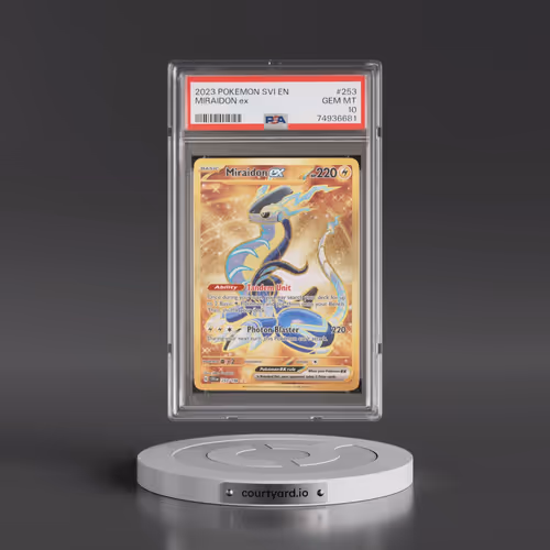 2023 Pokémon Svi EN-Scarlet & Violet #253 Miraidon EX - Holo Hyper Rare (PSA 10 GEM MINT)
