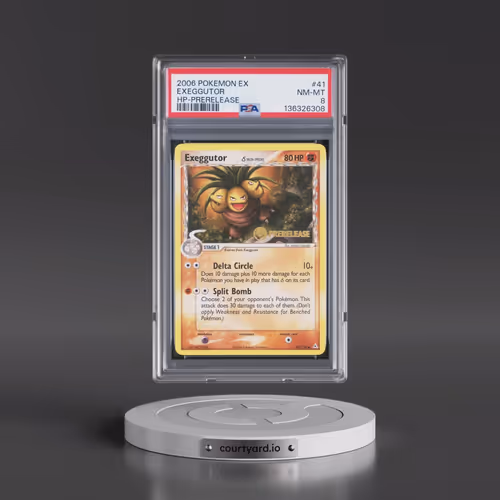 2006 Pokémon EX Holon Phantoms #41 Exeggutor - Prerelease (PSA 8 NM-MT)