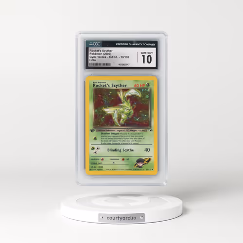 2000 Gym Heroes #13/132 Rocket's Scyther - 1st Edition Holo (CGC 10 GEM MINT)
