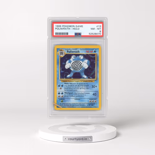 1999 Pokémon Game #13 Poliwrath - Holo (PSA 8 NM-MT)