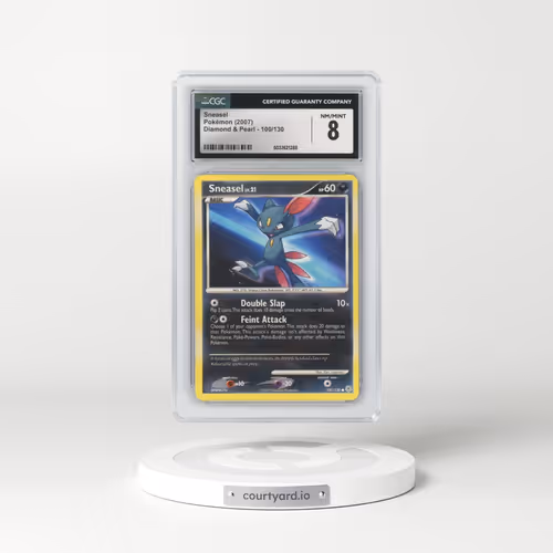 2007 Diamond & Pearl #100/130 Sneasel (CGC 8 NM-MT)