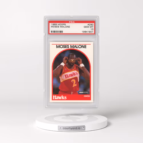 1989 Hoops #290 Moses Malone (PSA 10 GEM MINT)
