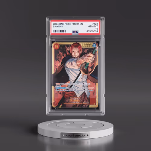 2024 One Piece PRB01-Premium Booster -One Piece Card the Best #120 Shanks (PSA 10 GEM MINT)