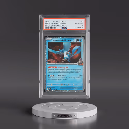 2025 Pokémon Dri EN-Destined Rivals #051 Team Rocket's Articuno - Best Buy Exclusive (PSA 10 GEM MIN