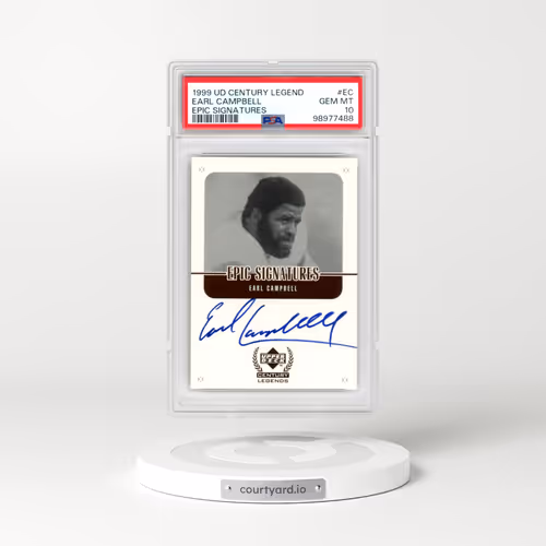 1999 Upper Deck Century Legends Epic Signatures #EC Earl Campbell - Epic Signatures (PSA 10 GEM MINT)