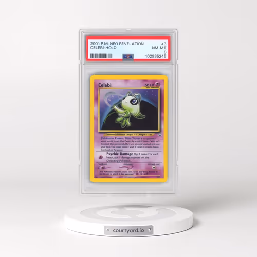 2001 Pokémon Neo Revelation #3 Celebi - Holo (PSA 8 NM-MT)