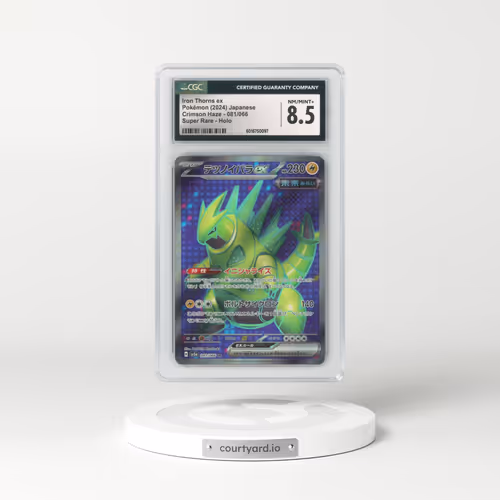 2024 Crimson Haze #081/066 Iron Thorns ex - Holo (CGC 8.5 NM-MT+)