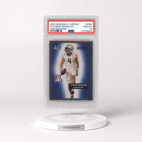 2024 Bowman University Chrome 1955 Bowman #55B5 Tetairoa Mcmillan (PSA 10 GEM MINT)