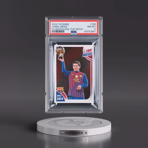 2012 Panini FC Barcelona #166 Lionel Messi (PSA 8 NM-MT)