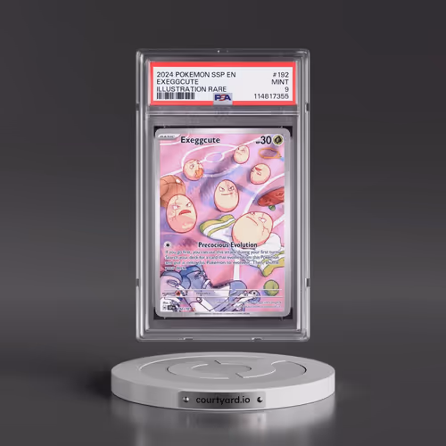 2024 Pokémon Ssp EN-Surging Sparks #192 Exeggcute - Illustration Rare (PSA 9 MINT)