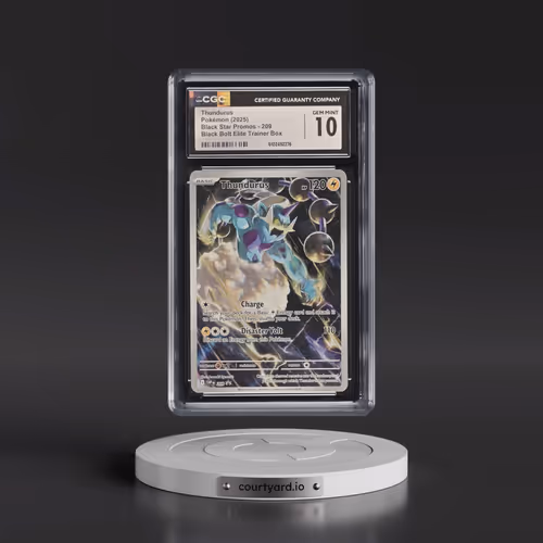 2025 Pokémon Svp EN-SV Black Star Promo #209 Thundurus - Black Bolt Elite Trainer Box (CGC 10 GEM MI