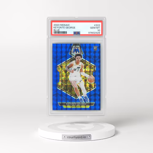 2023 Panini Mosaic #222 Keyonte George - Blue (PSA 10 GEM MINT)