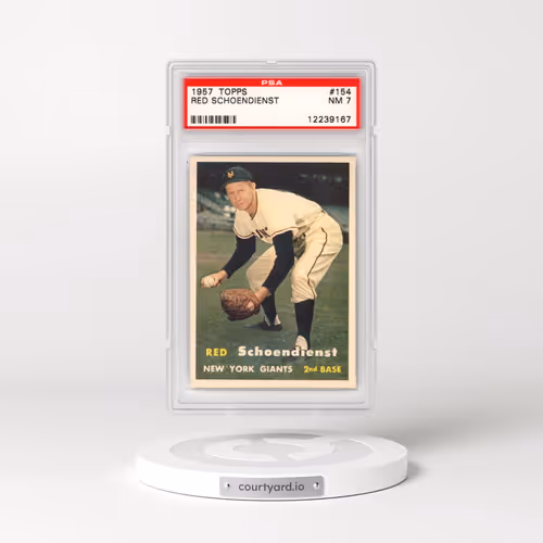 1957 Topps #154 Red Schoendienst (PSA 7 NM)