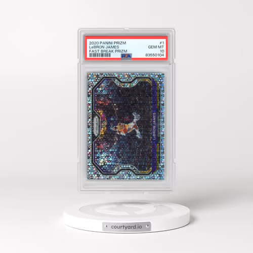 2020 Panini Prizm #1 LeBron James - Fast Break Prizm (PSA 10 GEM MINT)