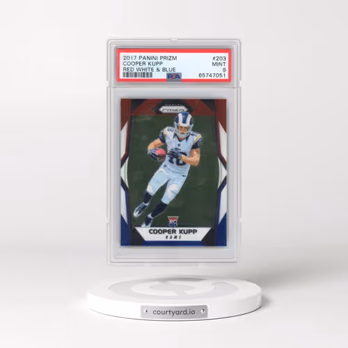 2017 Panini Prizm #203 Cooper Kupp - Red White & Blue (PSA 9 MINT)