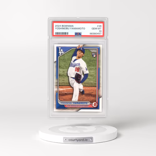 2024 Bowman #36 Yoshinobu Yamamoto (PSA 10 GEM MINT)