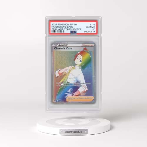 2022 Pokémon Sword & Shield Brilliant Stars #177 Cheren's Care - Full Art Secret (PSA 10 GEM MINT)