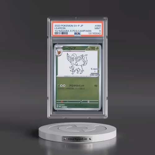 2023 Pokémon SV-P Promo #068 Leafeon - YU Nagaba X Pokemon Card Game Campaign (PSA 9 MINT)