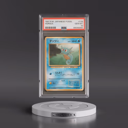 1997 Pokémon Fossil #116 Horsea (PSA 10 GEM MINT)