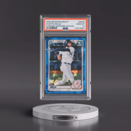 2020 Bowman Draft Chrome Sapphire Edition #BD56 Austin Wells (PSA 10 GEM MINT)