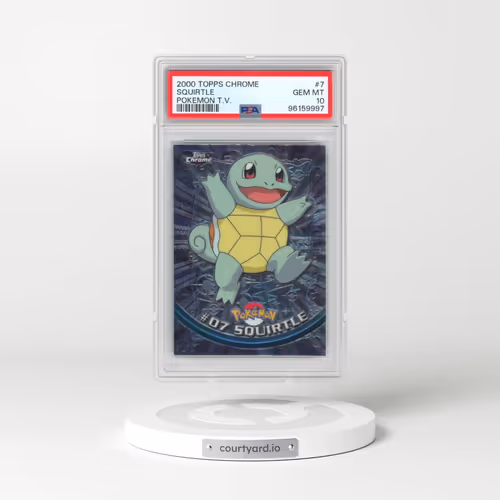 2000 Topps Chrome Pokémon T.V. #7 Squirtle (PSA 10 GEM MINT)