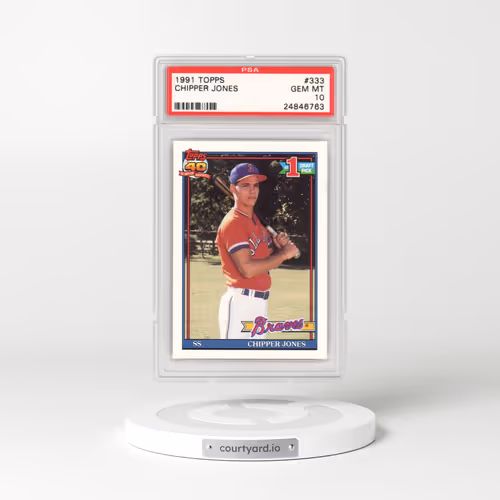 1991 Topps #333 Chipper Jones (PSA 10 GEM MINT)