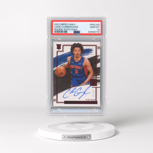 2021 Panini Impeccable Rookie Autographs #RACAD Cade Cunningham - Asia (PSA 10 GEM MINT)