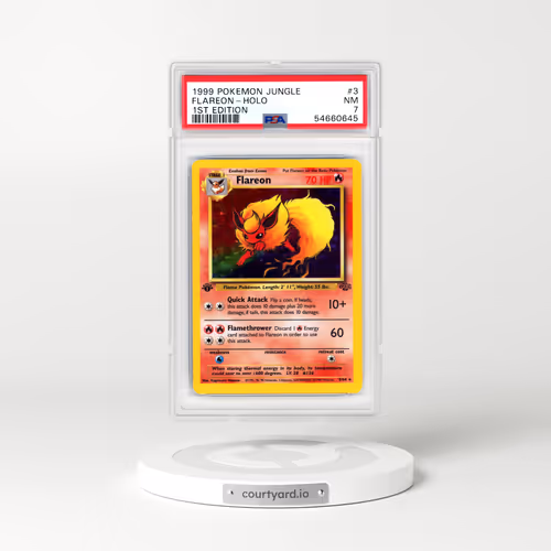 1999 Jungle #3 Flareon - 1st Edition Holo (PSA 7 NM)