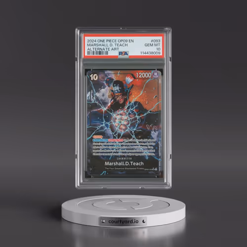 2024 One Piece OP09-Emperors in the New World #093 Marshall D. Teach - Alternate Art (PSA 10 GEM MIN