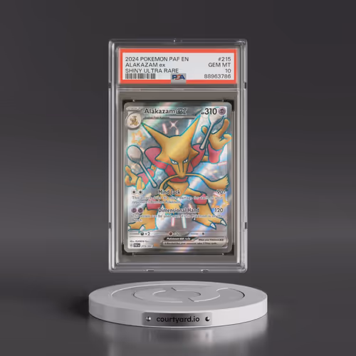 2024 Pokémon Paf EN-Paldean Fates #215 Alakazam EX - Holo Shiny Ultra Rare (PSA 10 GEM MINT)