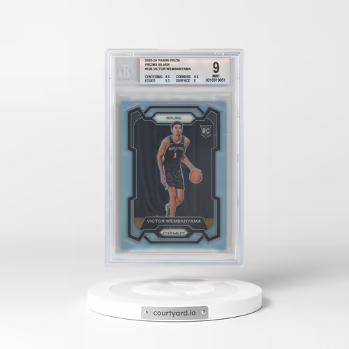 2023 Panini Prizm #136 Victor Wembanyama - Silver (BGS 9 MINT)