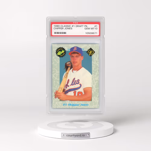 1990 Classic Draft Picks #1 Chipper Jones (PSA 10 GEM MINT)