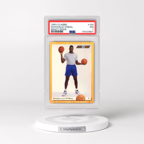 1993 Classic Draft Picks #104 Shaquille O'Neal (PSA 7 NM)