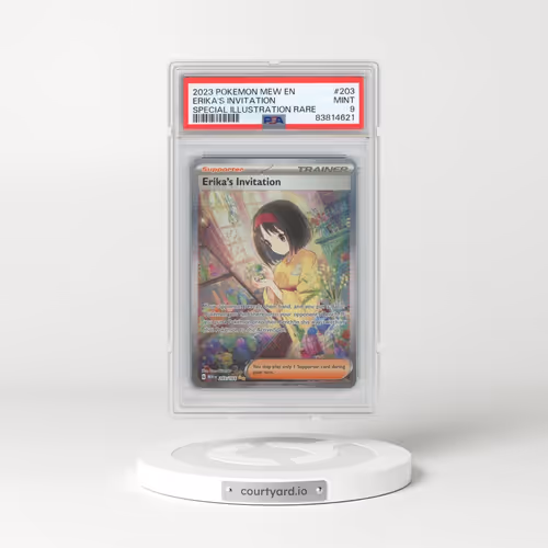 2023 Pokémon Mew EN-151 #203 Erika's Invitation - Special Illustration Rare (PSA 9 MINT)