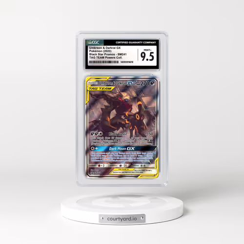 2020 Sun & Moon Promos #SM241 Umbreon & Darkrai GX - Full Art Holo (CGC 9.5 MINT+)